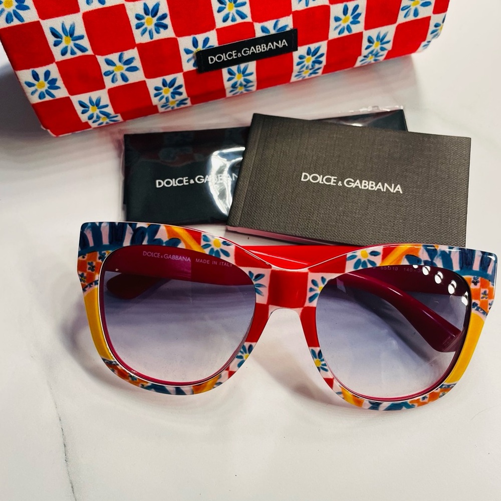 Dolce & Gabbana Multicolor Patterned Sunglasses